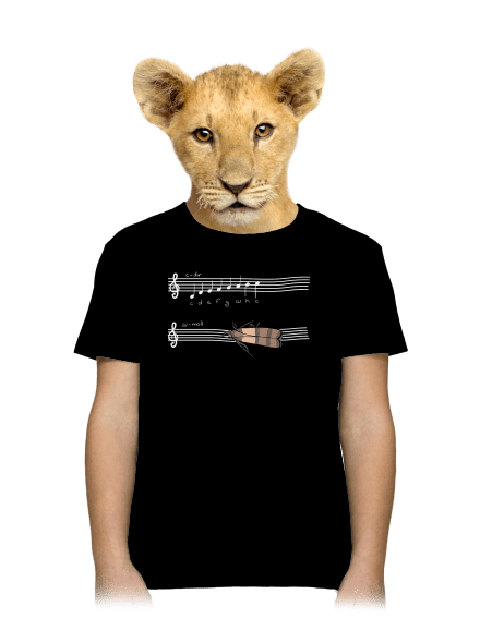 A - moll dětské tričko Black