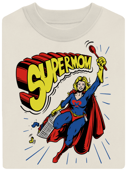 Supermom unisex mikina bez kapuce Off White