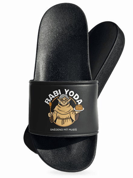 Babi Yoda pantofle Black