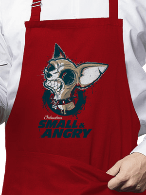 Čivava zástěra Red