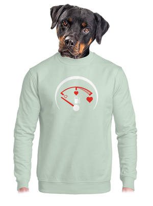 Plnou prosím unisex mikina bez kapuce Blush Mint