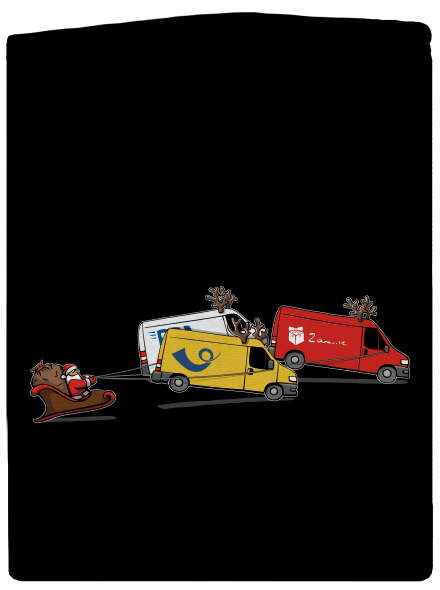 Santa se soby dámská mikina na zip Black