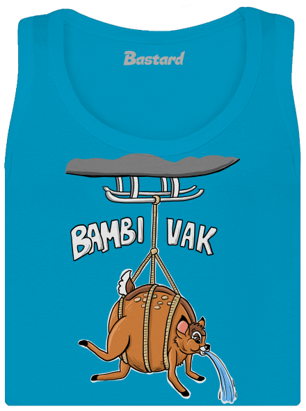 Bambi vak dámské tílko klasické Blue Atol