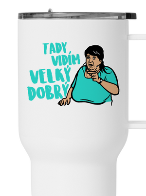 Velký dobrý termohrnek White