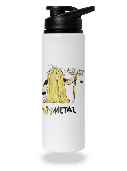 Metalista lahev na vodu White