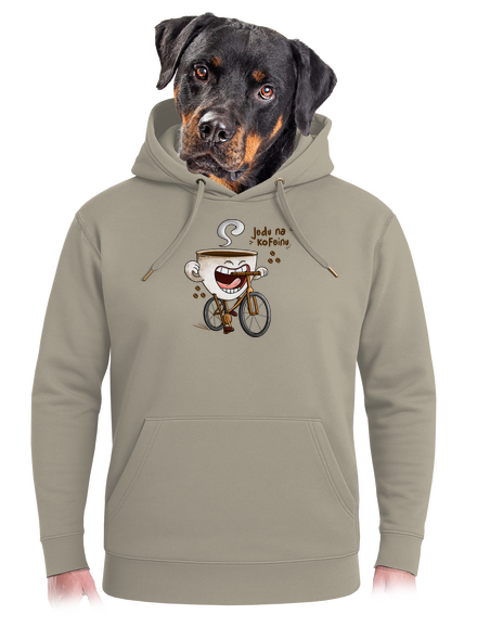Jedu na kofeinu unisex mikina premium Pastel Macchiato