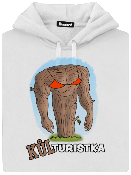 Kůlturista dámská mikina klokanka White