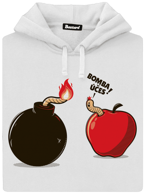 Bombovej účes dámská mikina klokanka White