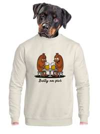 unisex mikina bez kapuce