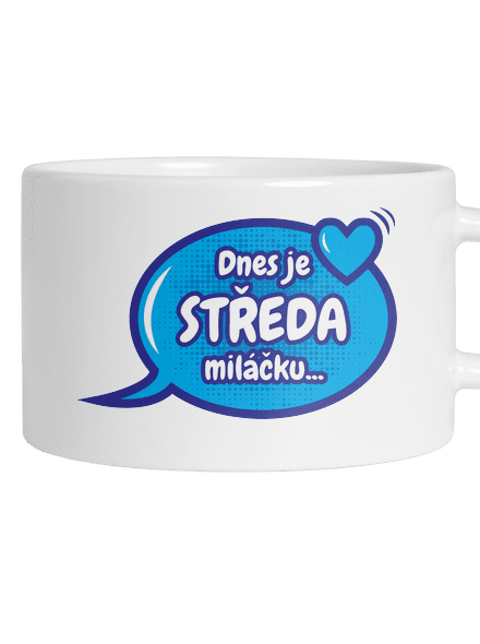 Dnes je středa hrnek makronka White