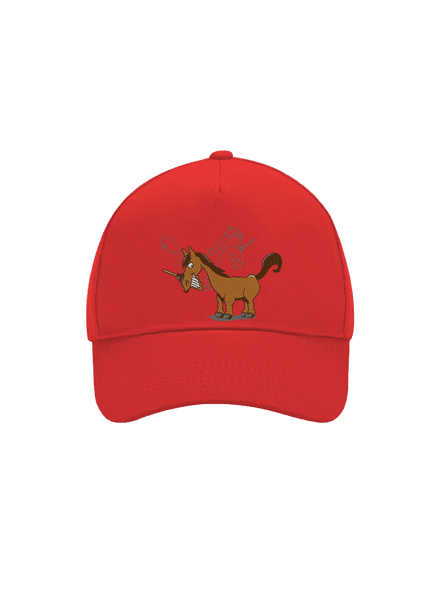 Jednorožec kšiltovka baseballka Classic Red