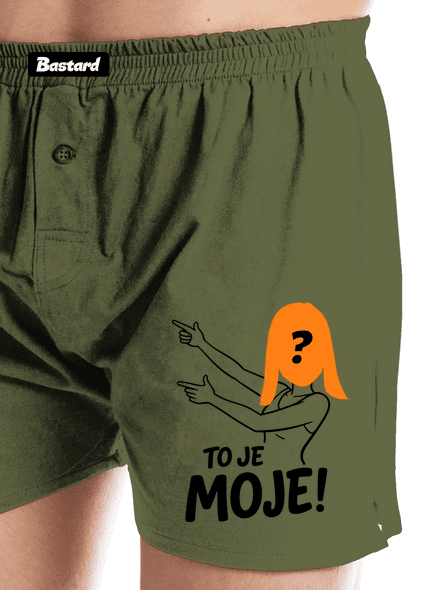 To je moje s ženou pánské trenky Khaki