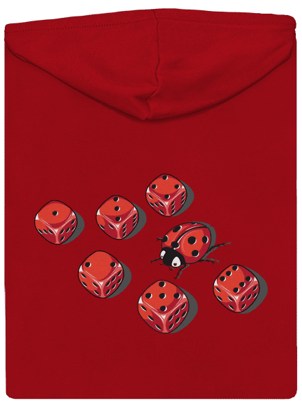 Mimikry pánská mikina na zip Red