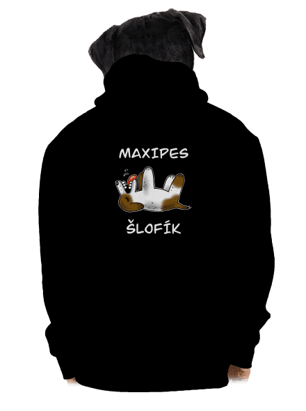 Maxipes Šlofík pánská mikina na zip Black
