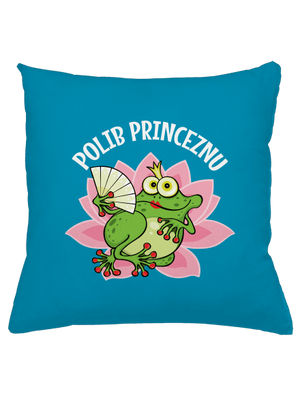 Polib princeznu a prince polštář Blue Turquoise