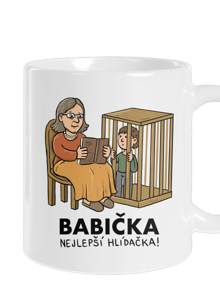 Babička hlídačka klasický hrnek White