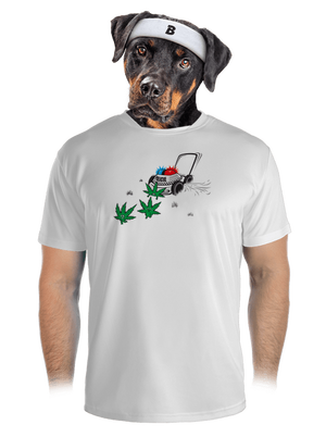 Ganja krize pánské sportovní tričko White