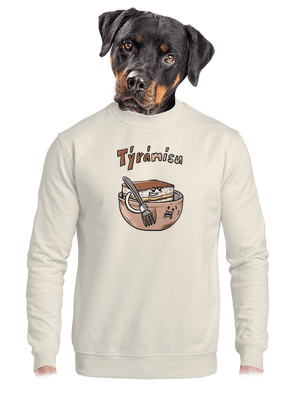 Týrámísu unisex mikina bez kapuce Off White