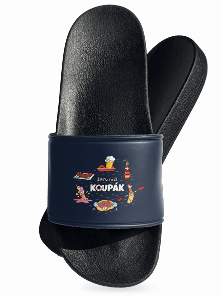 Český koupák pantofle Navy
