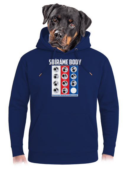 Sbíráme body - hokej unisex mikina premium Navy