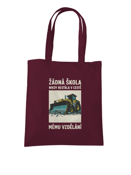 Žádná škola taška Burgundy