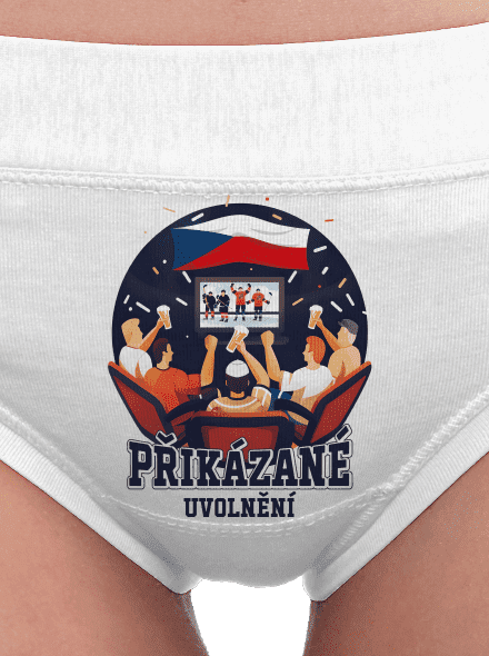Přikázané uvolnění dámské kalhotky White