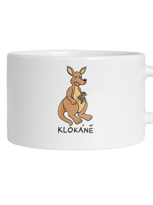 Klokáně hrnek makronka White