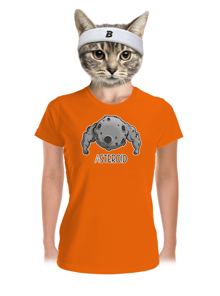 Asteroid dámské sportovní tričko Neon Orange