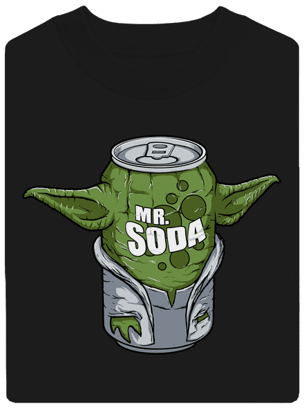 Mr. Soda unisex mikina bez kapuce Black
