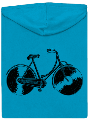 Gramofonové kolo dámská mikina na zip Blue Atol