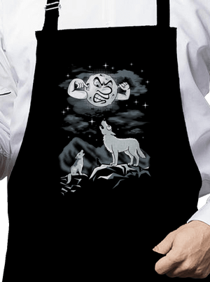 Vlčí árie zástěra Black