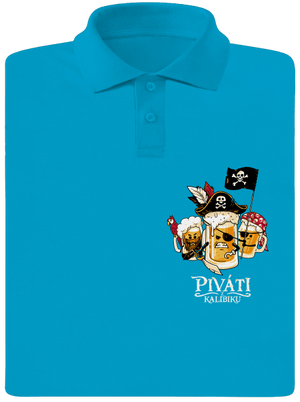 Piváti z Kalibiku pánská polokošile Blue Atol