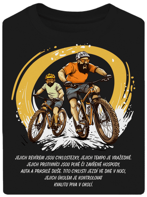 Cyklo 11 unisex tričko oversized Black