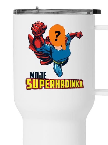Moje superhrdinka termohrnek White