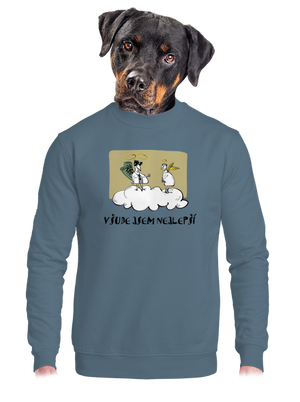 unisex mikina bez kapuce