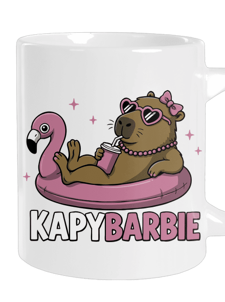 Kapybarbie velký hrnek White