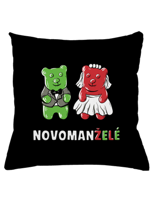 Novomanželé z želé polštář Black