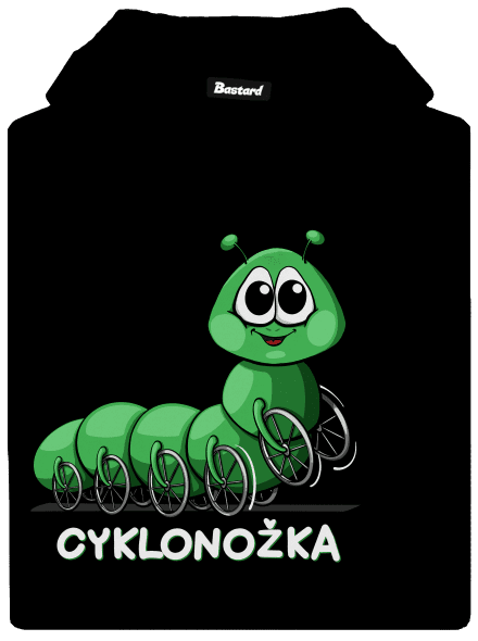 Cyklonožka pánská mikina klokanka Black