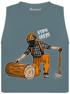 Dřevorubec dámské tílko volné Heather Deep Teal