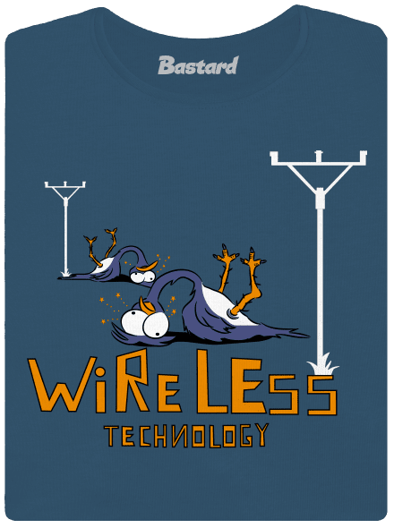 Bezdrát dámské tričko premium Petrol Blue