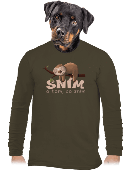 Sním o tom, co sním pánské dlouhý rukáv Urban Khaki