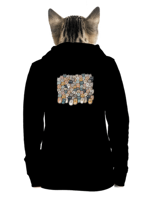 Najdi čerta dámská mikina na zip Black