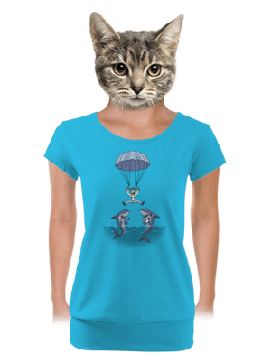 dámské tričko s lemem