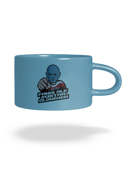 Fandi, ale zůstaň Fantomasem hrnek makronka Blue Macaron