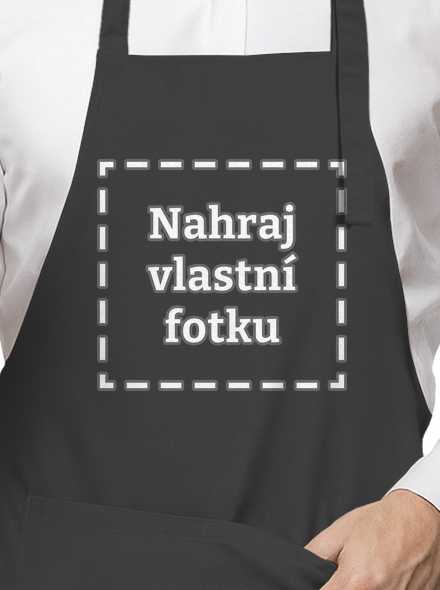Vlastní potisk zástěra Dark Grey