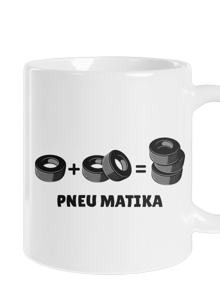 Pneu Matika klasický hrnek White
