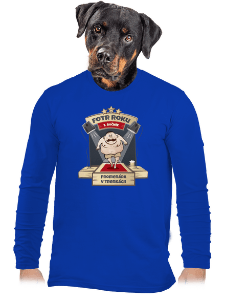 Fotr roku pánské dlouhý rukáv Royal Blue