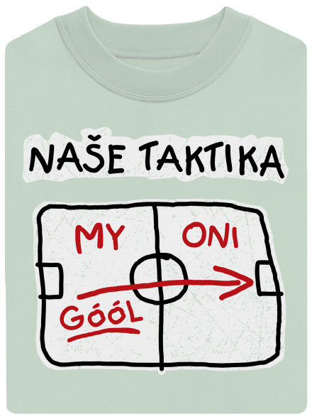 Naše taktika unisex mikina bez kapuce Blush Mint