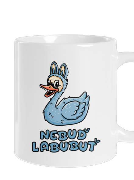Nebuď labubuť klasický hrnek White