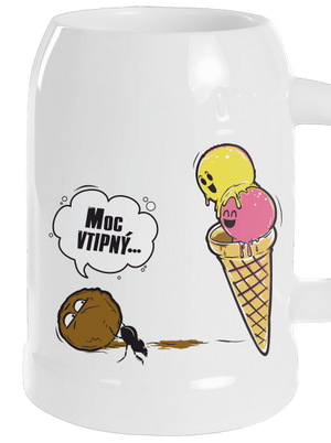 Moc vtipný půllitr White